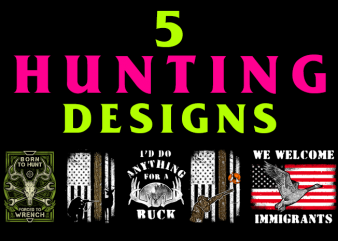 5 Hunting Designs Bundle