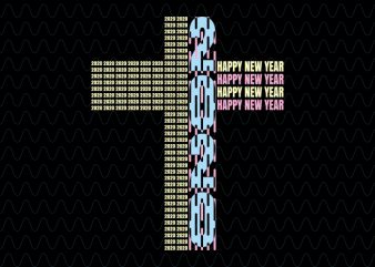 2020 , 2020 happy new year svg t shirt design