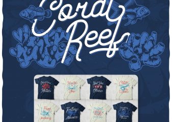 Coral Reef Bundle t shirt vector file