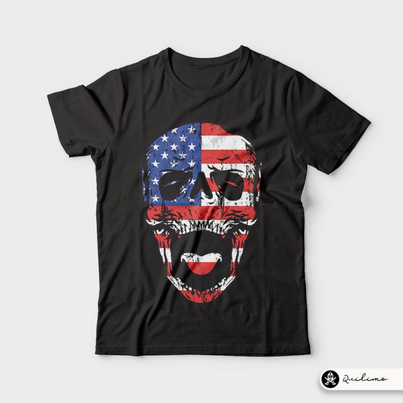 American Till Die tshirt design for sale