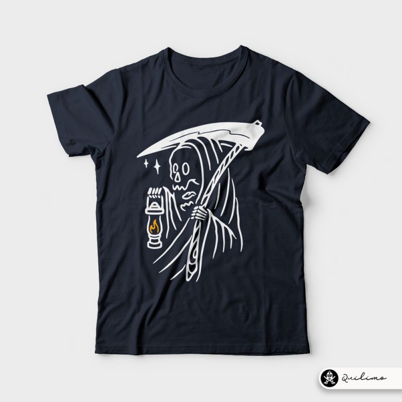 Grim Reaper and Lighting vector shirt designs