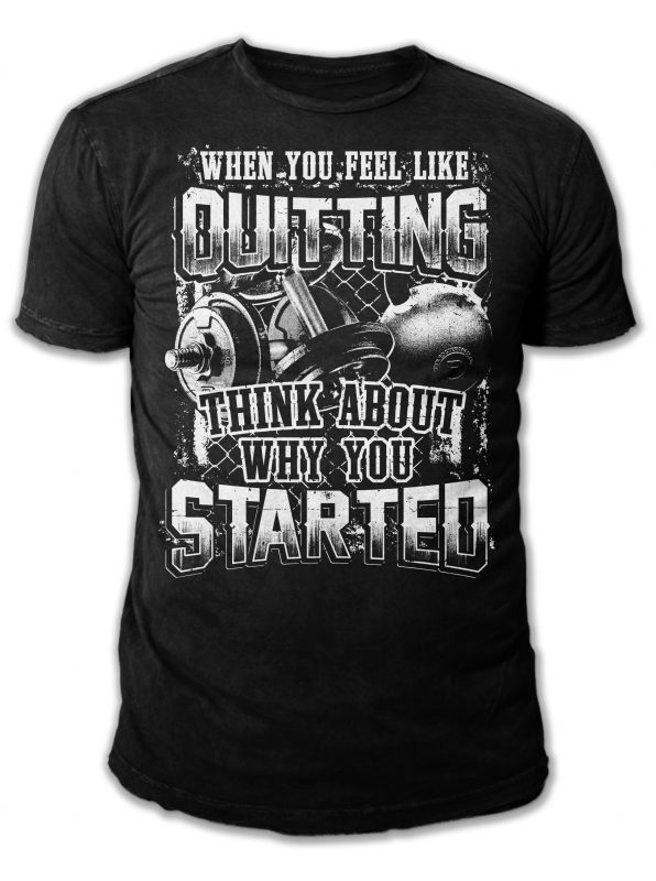 NO QUITTING t shirt design for sale - Buy t-shirt designs