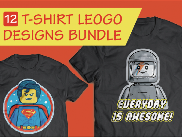 12 Set Lego Designs T-shirt – Bundle 12 Set Lego Designs T-shirt – Bundle