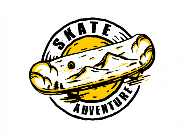 Skate adventure t shirt design to buy