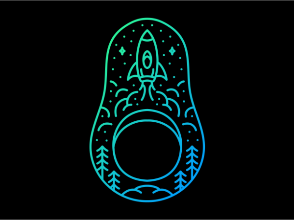 Space avocado buy t shirt design