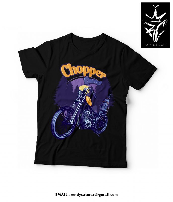 CHOPPER ARTWORK t shirt designs for teespring