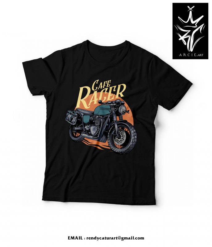 cafe racer 2 t shirt designs for teespring