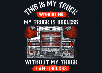 This Is My Truck tshirt design vector