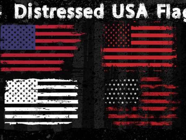 4 distressed usa flag buy t shirt design