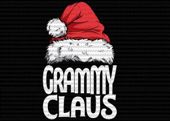 Grammy claus svg, merry christmas svg, santa hat, santa quote svg, png, dxf, eps file t shirt design png