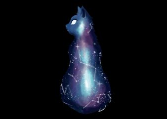 Galaxy Cat Vector t-shirt