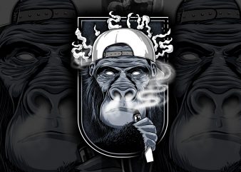 APE VAPER t shirt design png