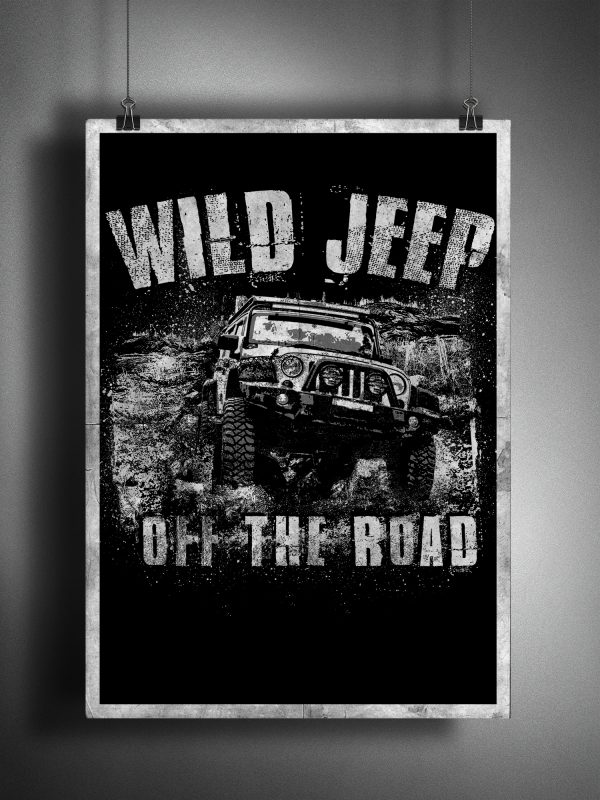 WILD JEEP t shirt designs for printful