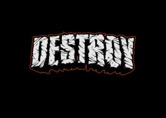 Destroy Vector t-shirt design