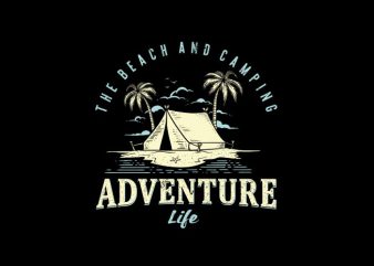 adventure camping Vector t-shirt design