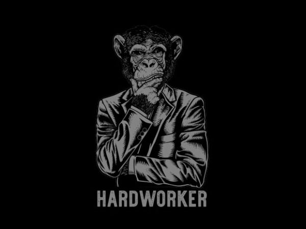 Hardworker vector t-shirt design