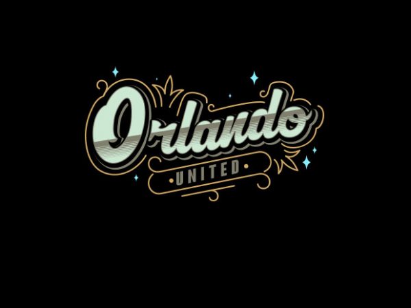 Orlando vector t-shirt design