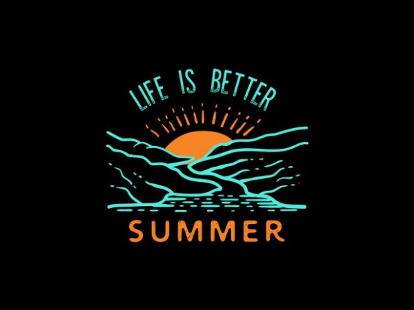 Summer vector t-shirt design