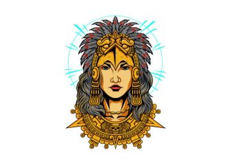 Aztec Women Vector t-shirt design