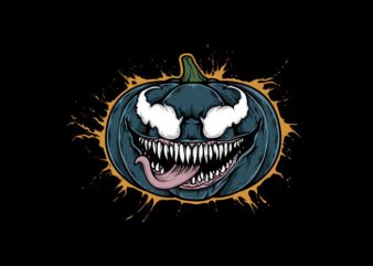 Pumpkin Venom Vector t-shirt design