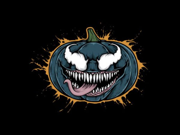 Pumpkin venom vector t-shirt design Pumpkin venom vector t-shirt design