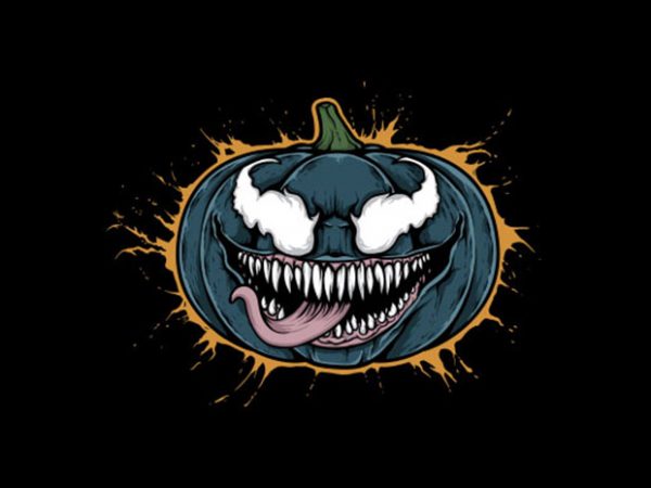 Pumpkin venom vector t-shirt design