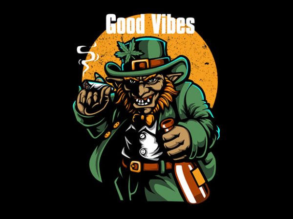 Good vibes vector t-shirt design