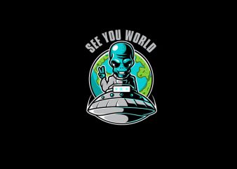 Alien Piece Vector t-shirt design