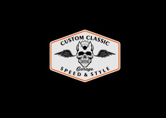 CUSTOM CLASSIC GARAGE Vector t-shirt design