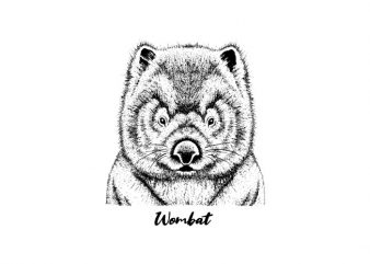 Wombat Vector t-shirt design