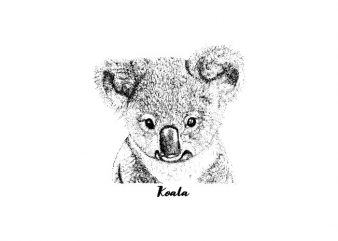 Koala Vector t-shirt design