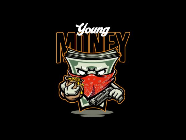 Young money vector t-shirt design