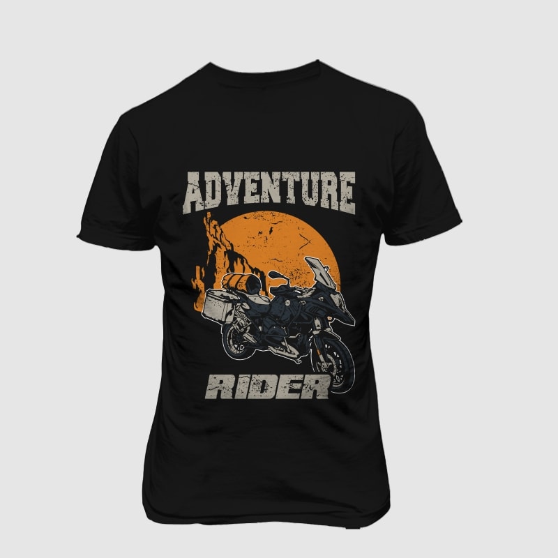 adventure rider vector shirt designs