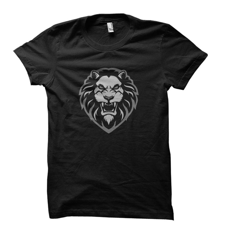 lion head Vector t-shirt design vector shirt designs