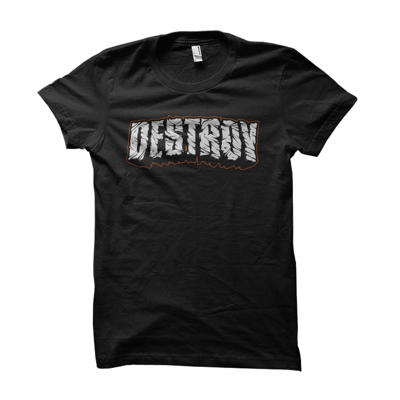 Destroy Vector t-shirt design commercial use t shirt designs