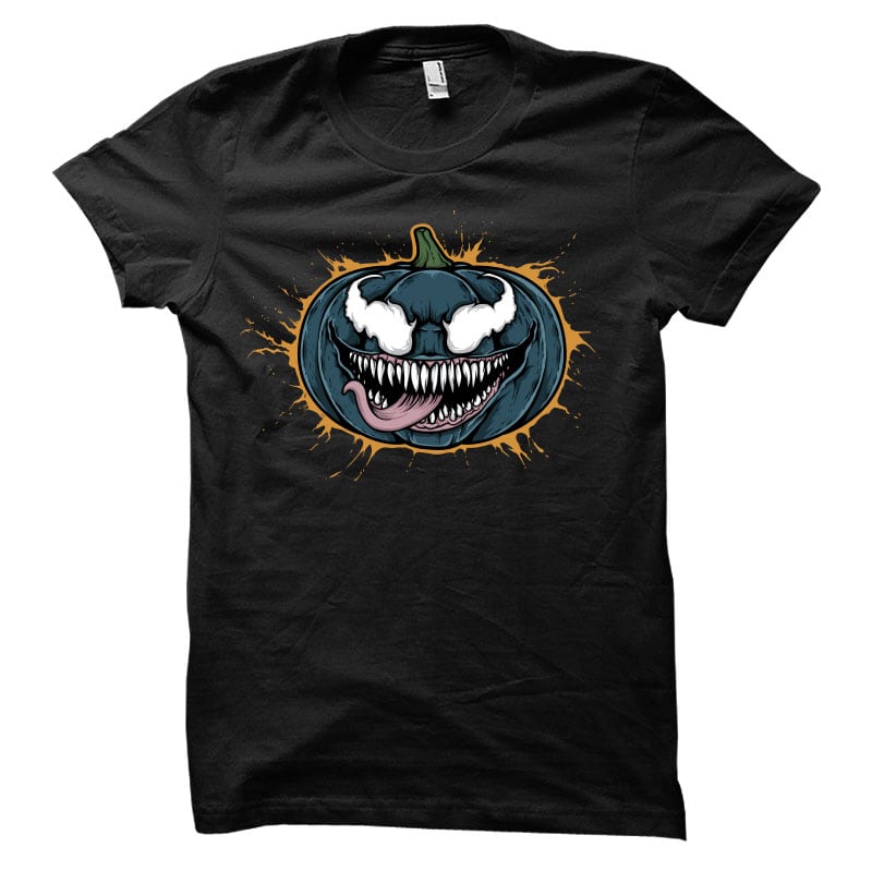 Pumpkin Venom Vector t-shirt design buy t shirt design