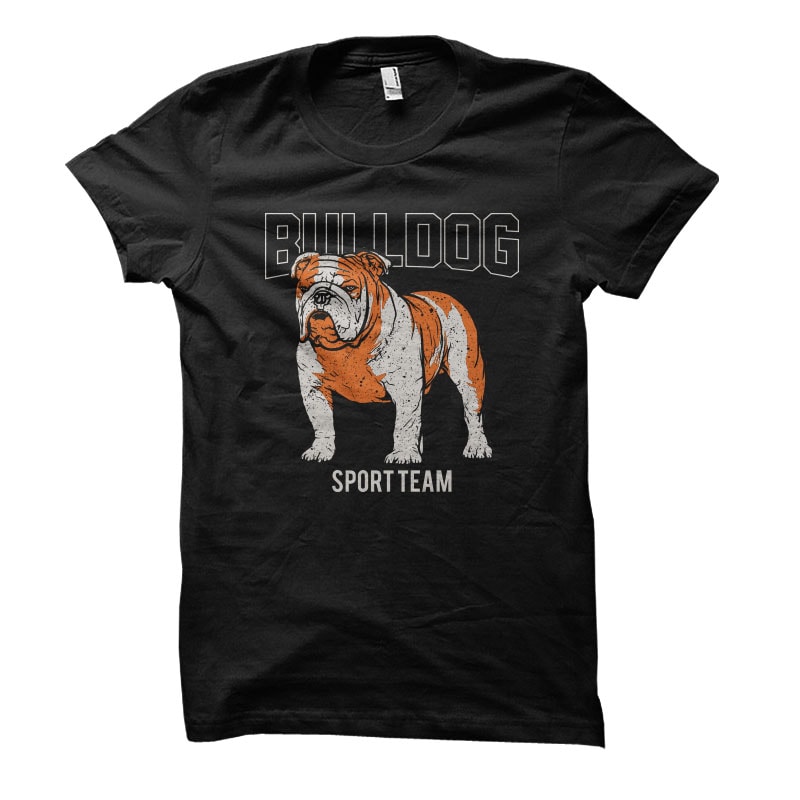 Bulldog sport team Vector t-shirt design vector shirt designs