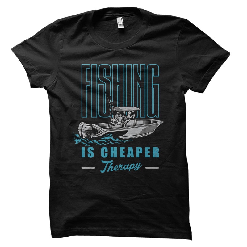 Fishing Boat Vector t-shirt design t shirt design graphic