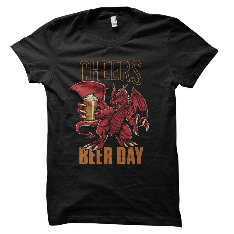 Beer Day Vector t-shirt design t shirt designs for print on demand