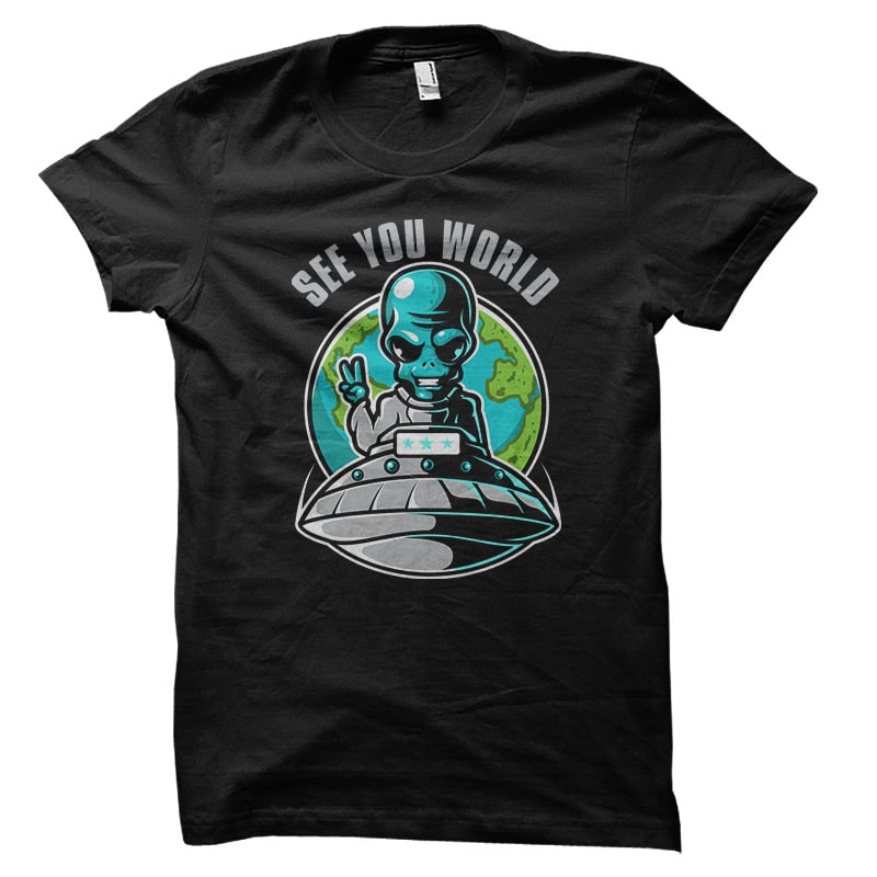 Alien Piece Vector t-shirt design commercial use t shirt designs