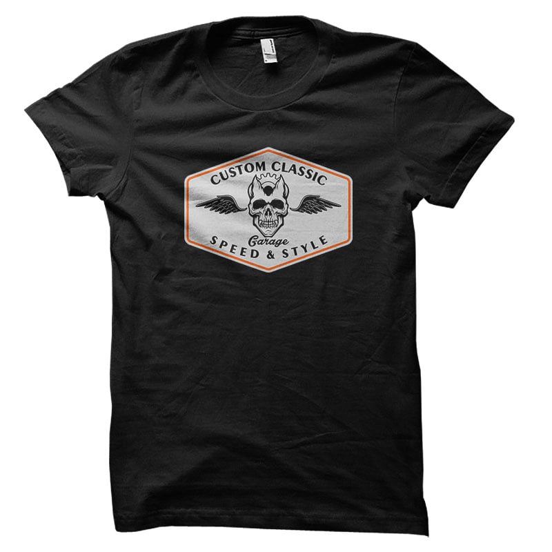 CUSTOM CLASSIC GARAGE Vector t-shirt design t shirt designs for merch teespring and printful