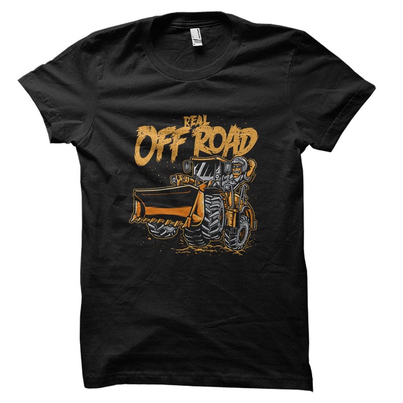 REAL OFF ROAD Vector t-shirt design tshirt designs for merch by amazon