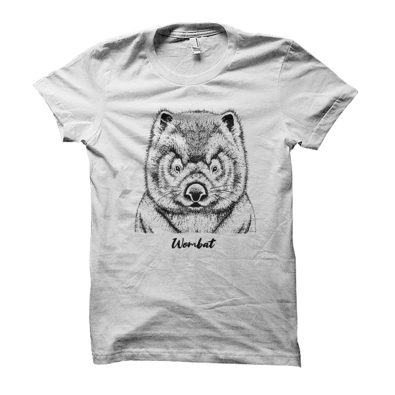Wombat Vector t-shirt design vector shirt designs