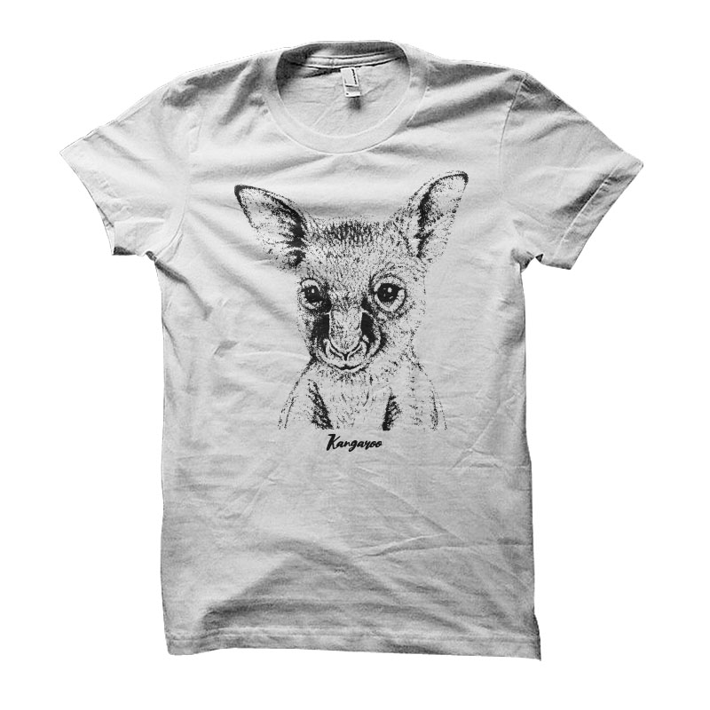 Kangaroo oVector t-shirt design vector shirt designs