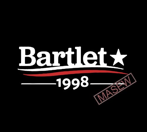 Bartlet 1998, bartlet for america, bartlet logo, eps dxf png svg digital download graphic t-shirt design