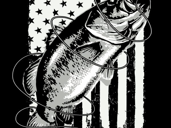 Master baiter big bass design for t shirt