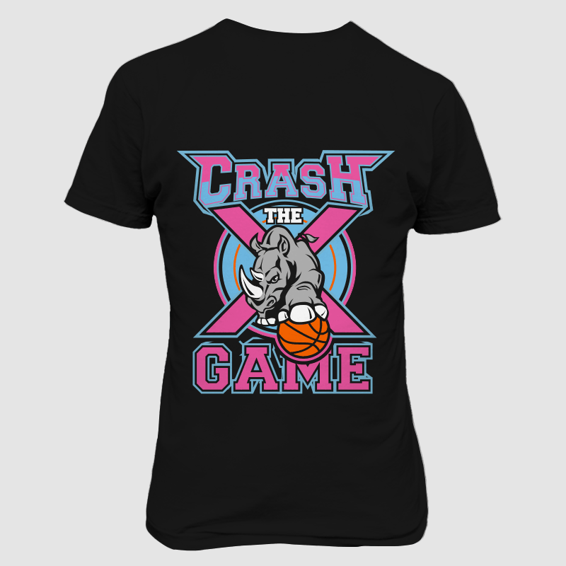 crash the game t shirt designs for printful