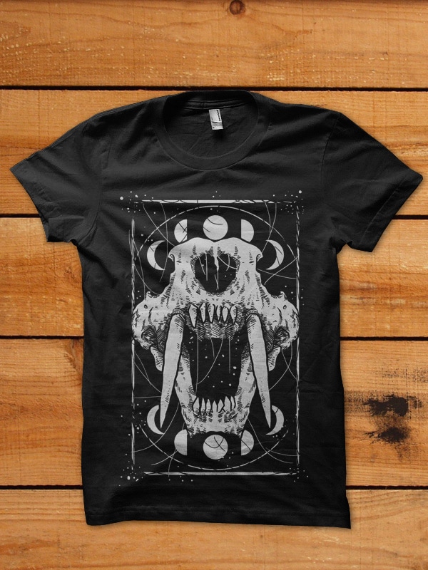 detailed skull bundle tshirt design