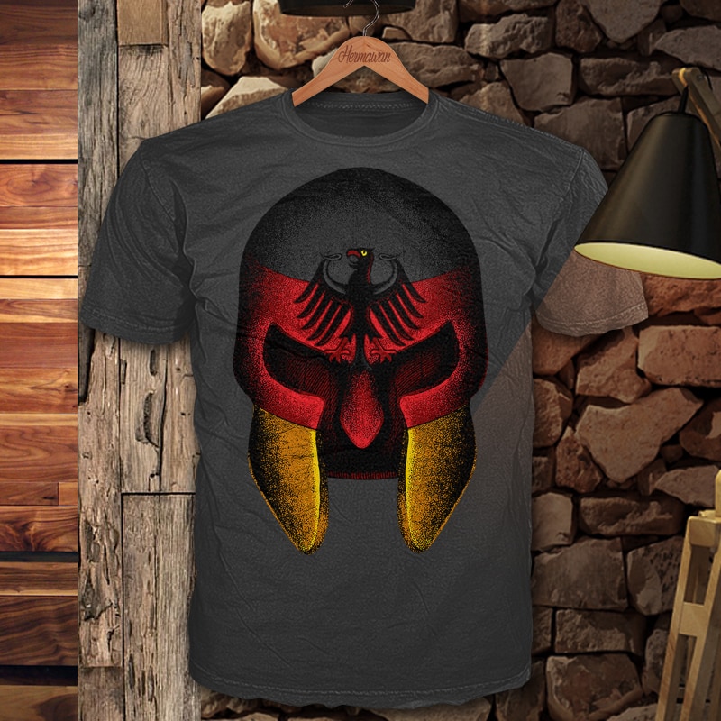 Deutsch spartan t shirt design png