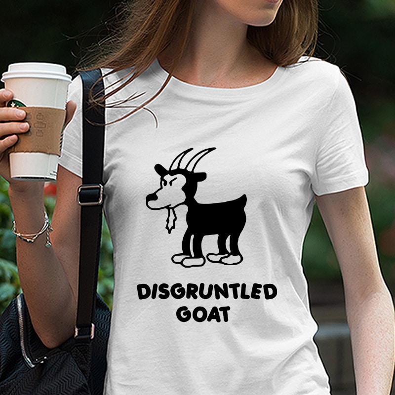 Itchy and Scratchy Disgruntled Goat Poster Simpsons Gift EPS DXF SVG PNG Digital Download t-shirt designs for merch by amazon